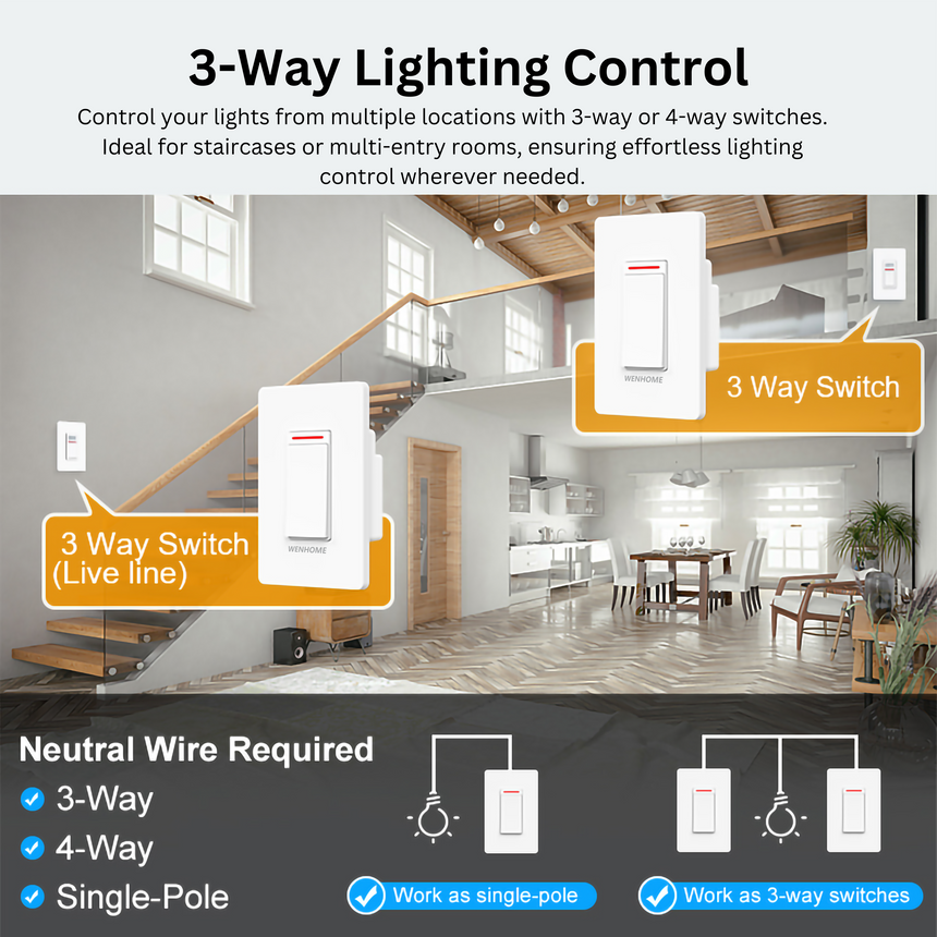 3-Way Smart Light Switch