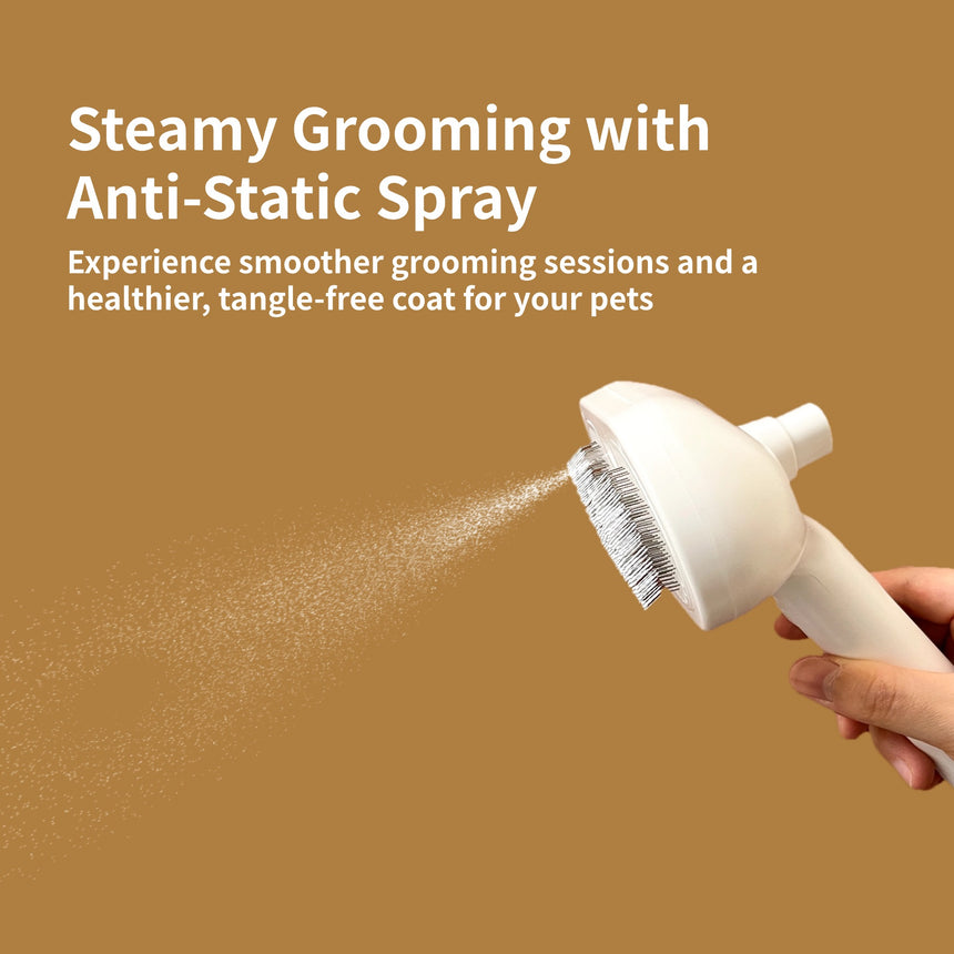 Steam Static-Free Pet Grooming Brush