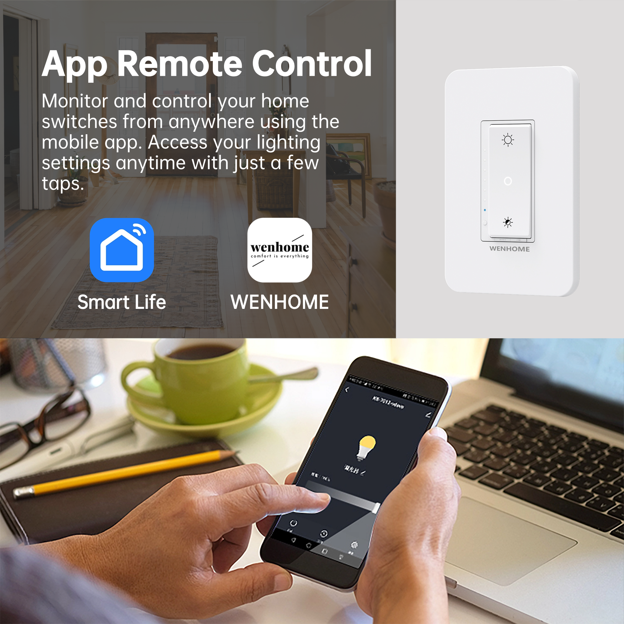 Philips Hue TREATLIFE Smart Dimmer Switch Pack, Smart Light