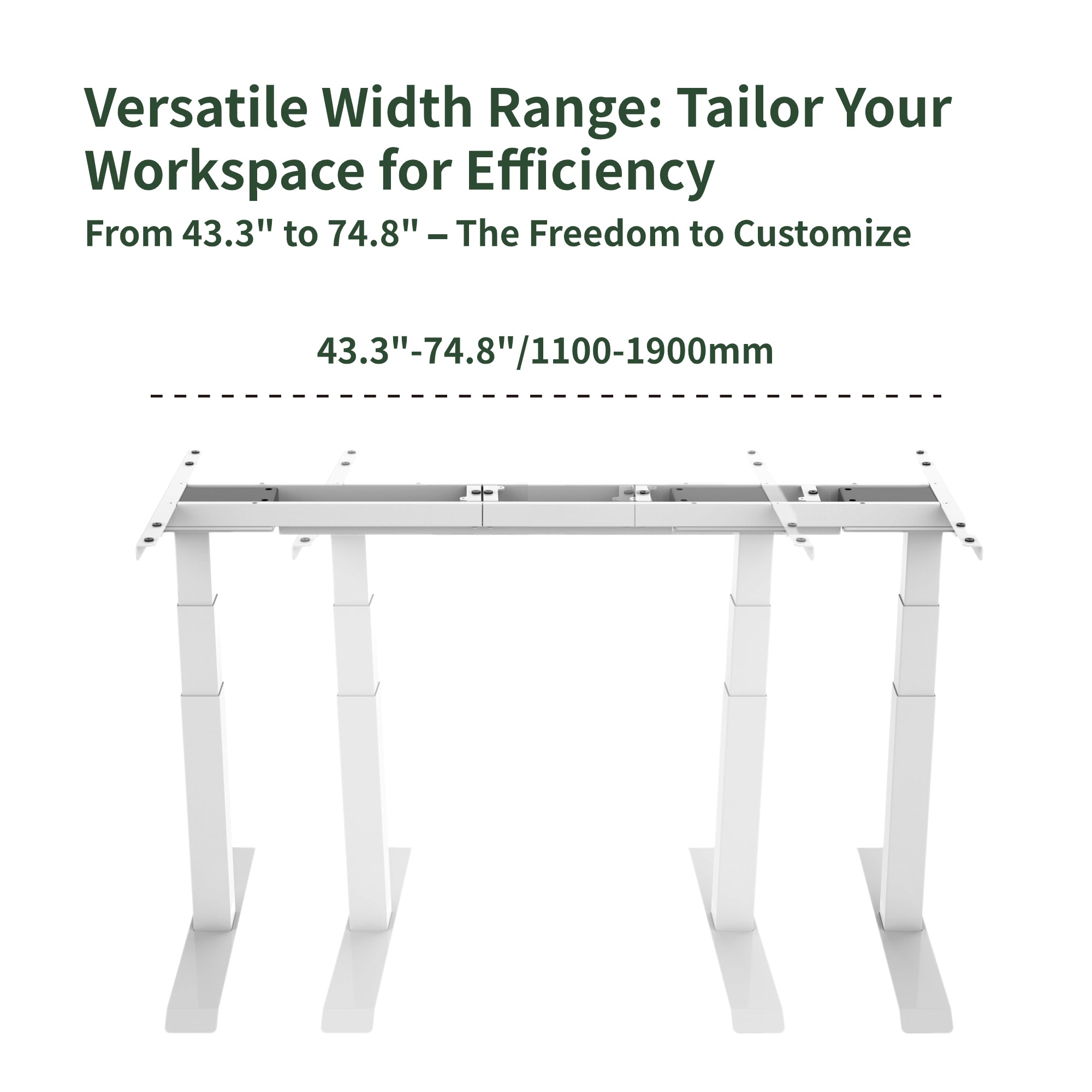 Dual Motor Standing Desk, 70.8”x31.5”, Anti-collision, 5-year